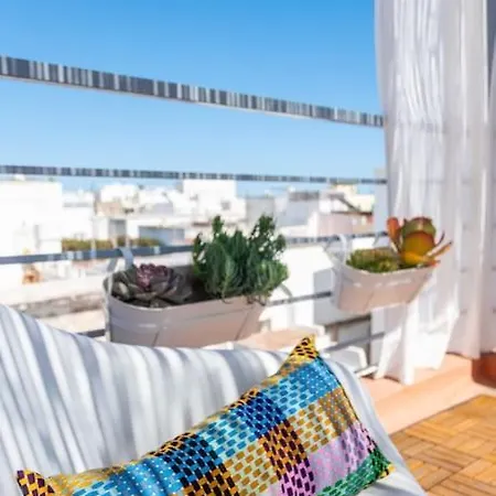 Komfortables Haus Mit Sonnenterrassen & Meerblick Olhao